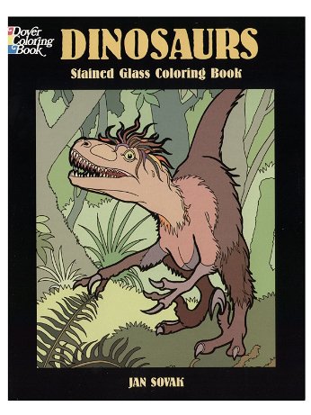 Dover - Dinosaurs Stained Glass Coloring Book