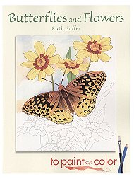 Butterflies and Flowers to Paint and Color