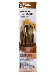 Real Value Series Brown Handled Brush Sets