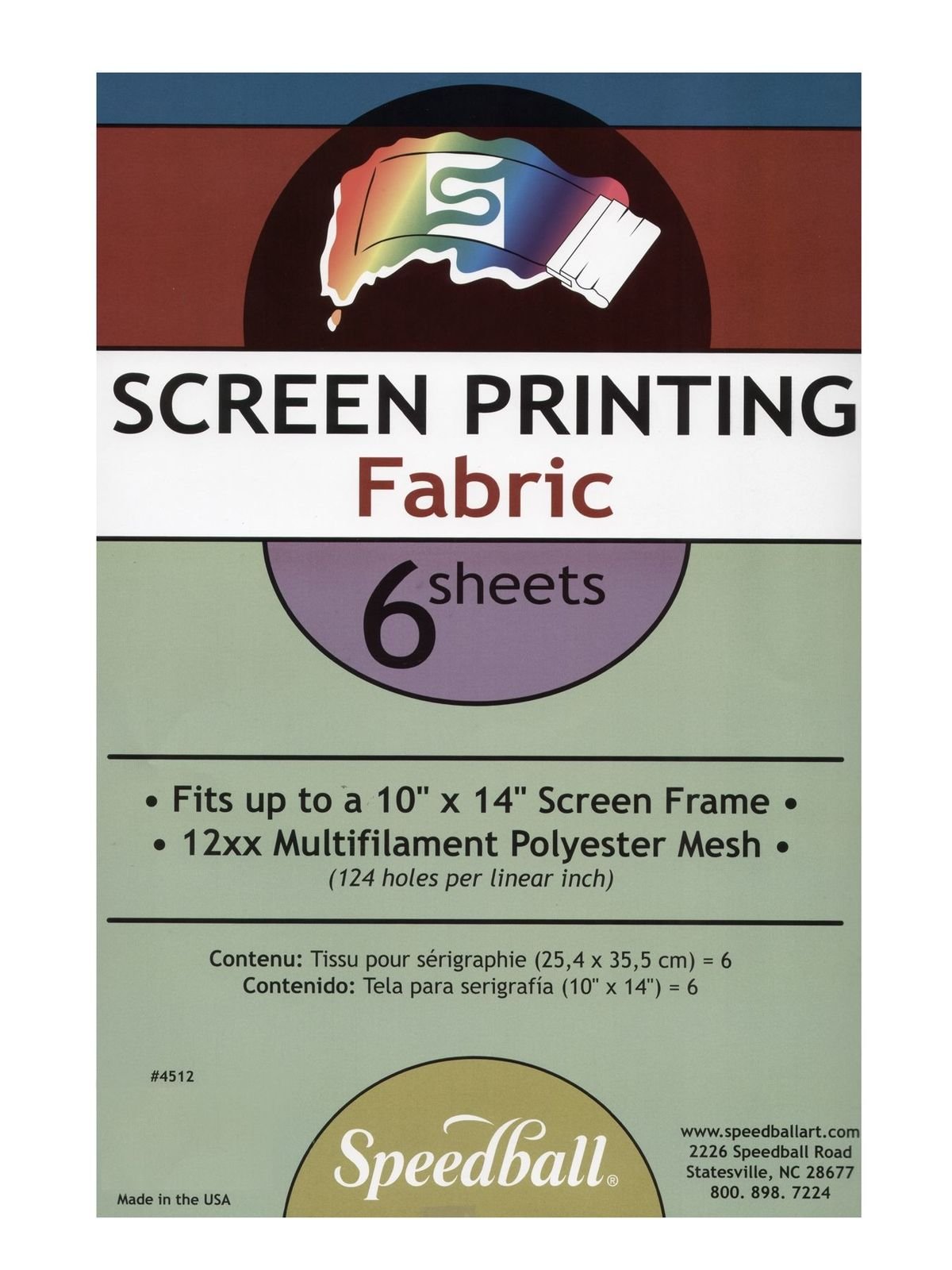 Speedball - 110 Monofilament Polyester Screen Fabric