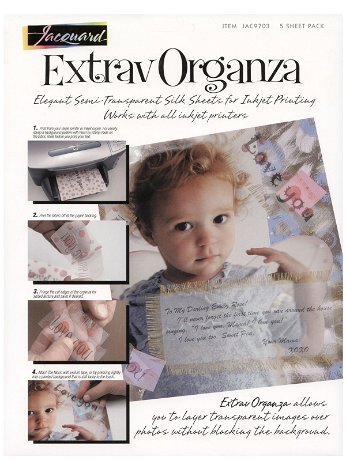 Jacquard - ExtravOrganza Fabric Sheets