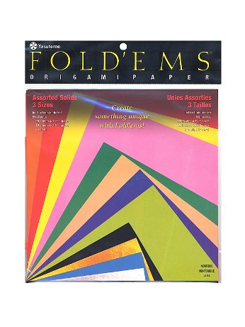 Yasutomo - Fold'ems Origami Paper, Assorted Solids