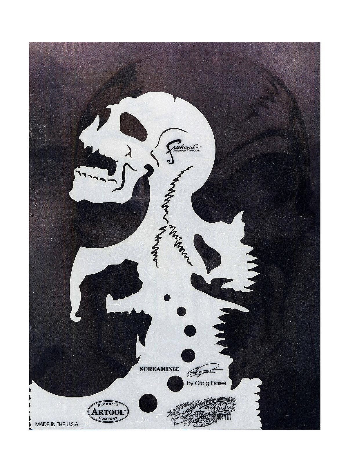 Artool Son of Skull Master Freehand Airbrush Templates by Craig Fraser