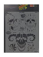 Curse of Skull Master Freehand Airbrush Templates by Craig Fraser