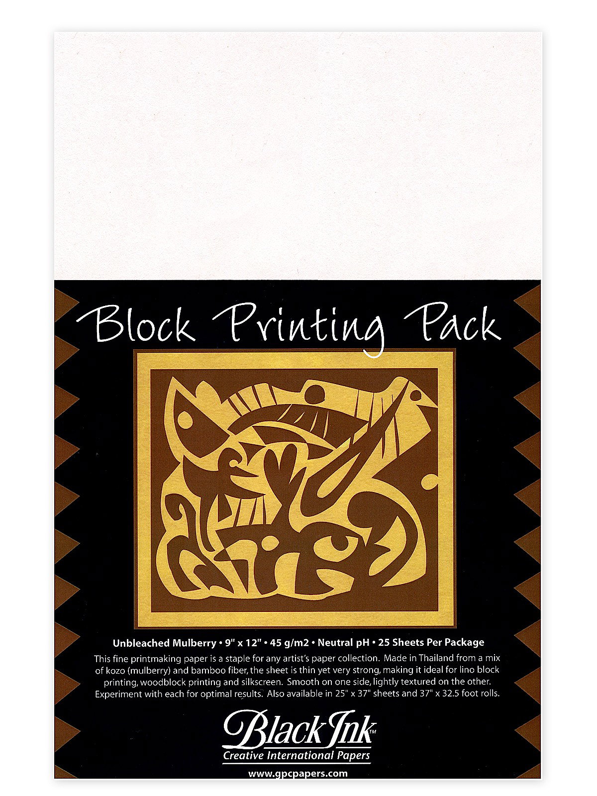 Black Ink Papers – Terazzo Mulberry Paper – Donahue Paper Emporium