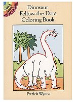 Dinosaur Follow-The-Dots Coloring Book
