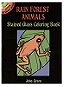 Rain Forest Animals Stained Glass Coloring Book