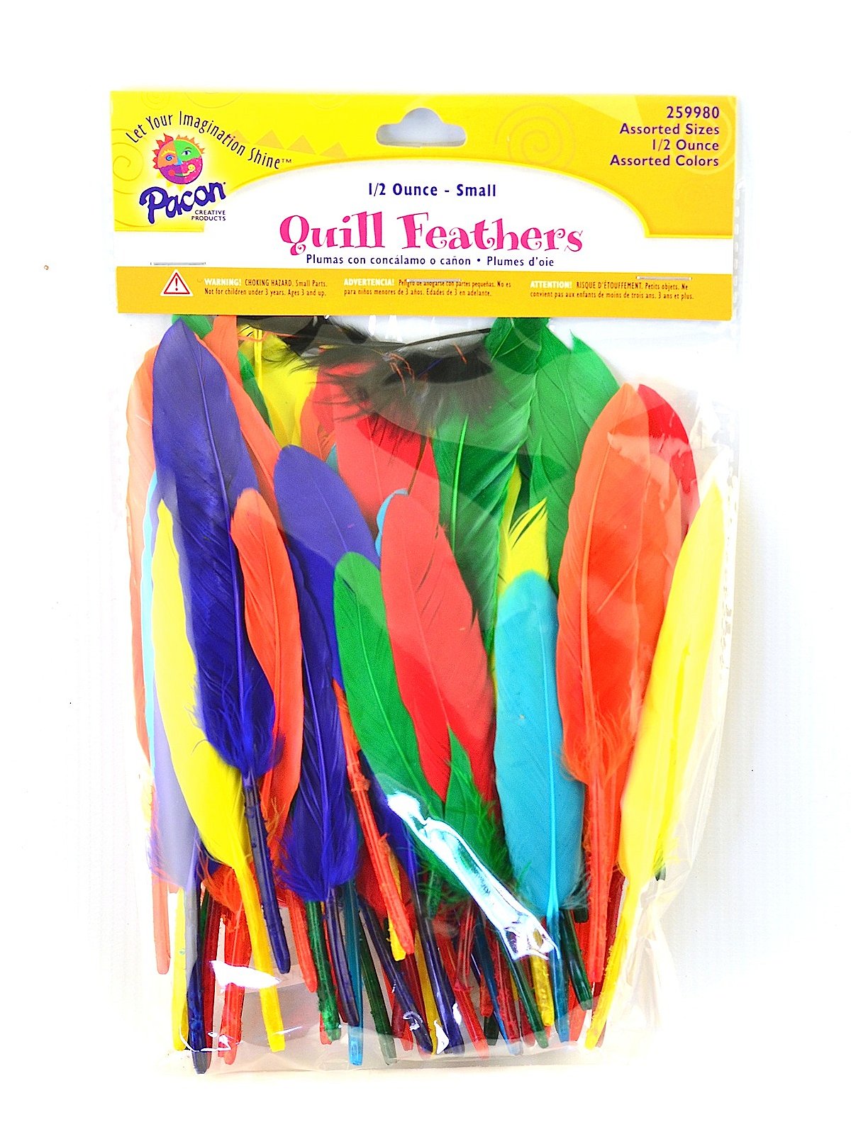 Kids Crafting Feathers