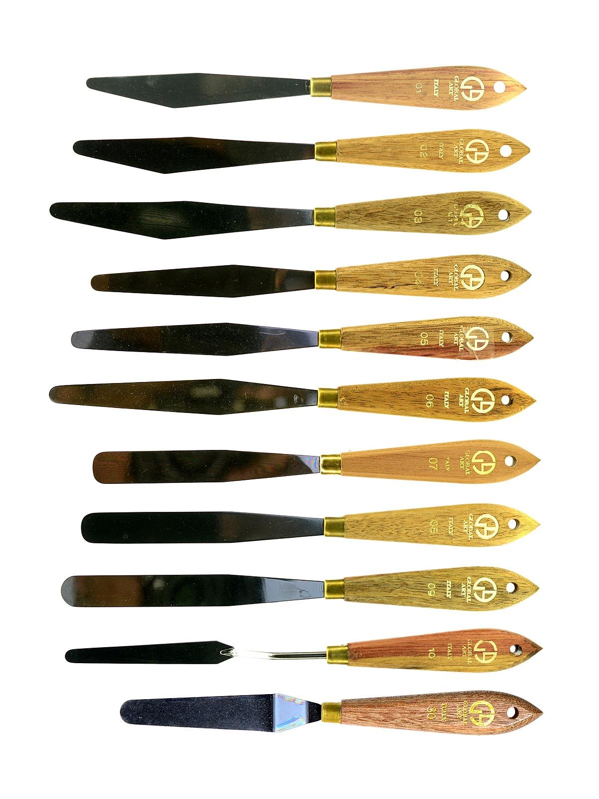 Global Art - Round Tip Painting Knives