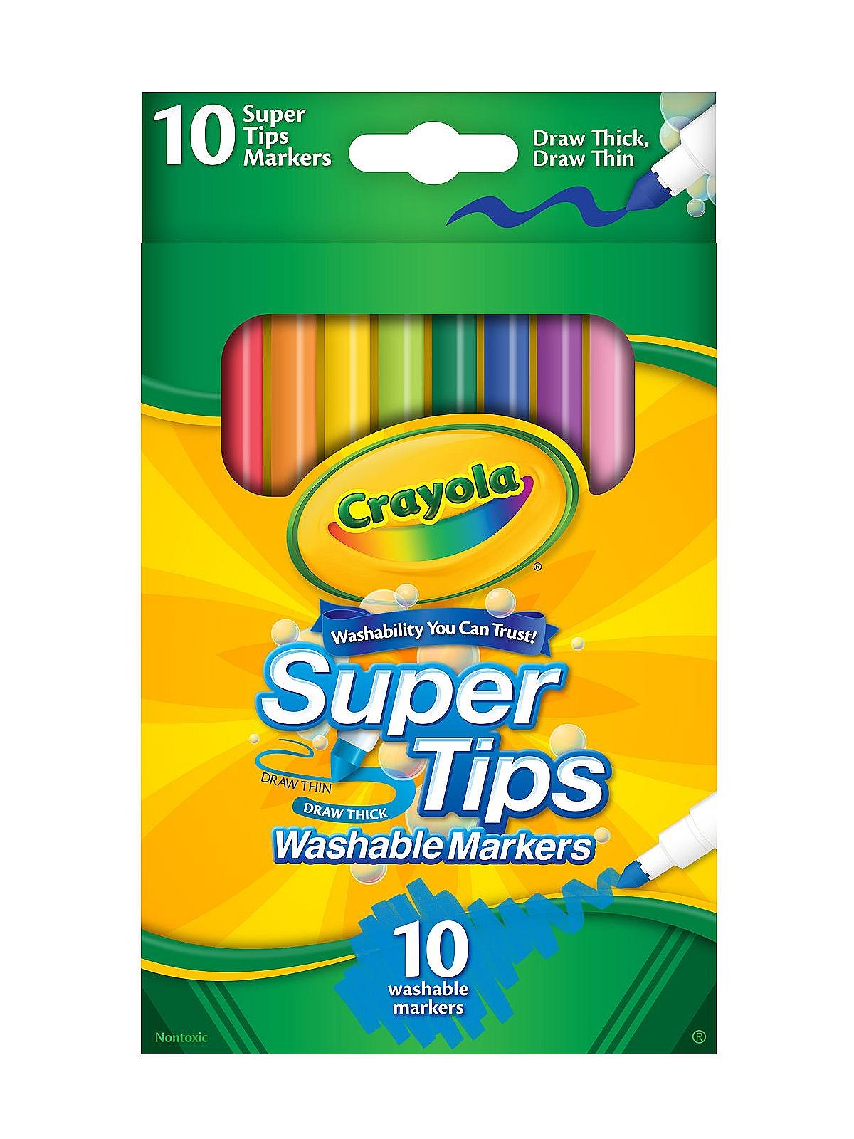 2 Packages Crayola Super Tips 20 Count Draw Thin Or Thick Washable
