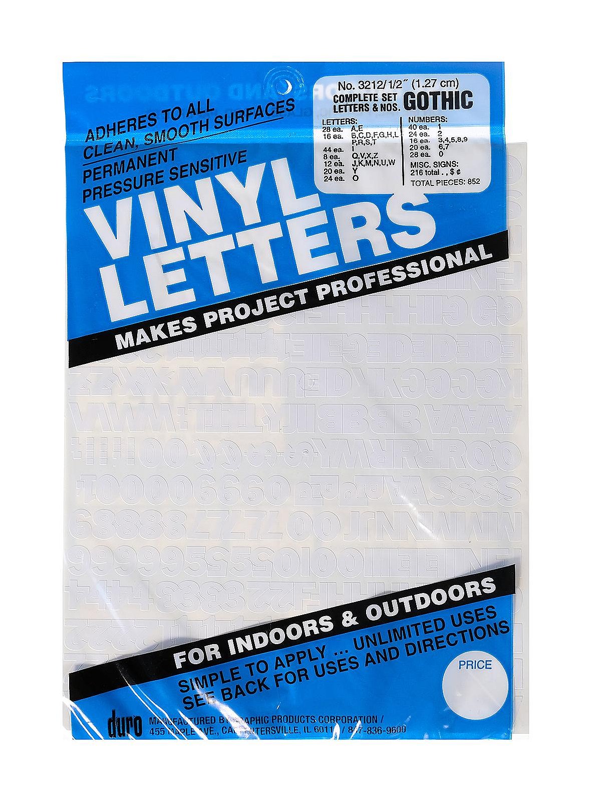 Vinyl House Letters & Numbers at