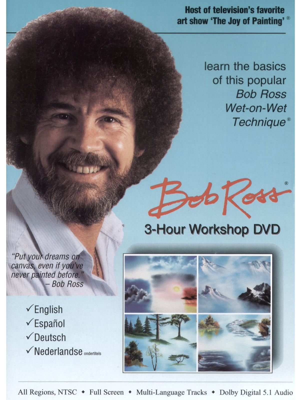 Bob Ross - 3-Hour Workshop Instructional  DVD