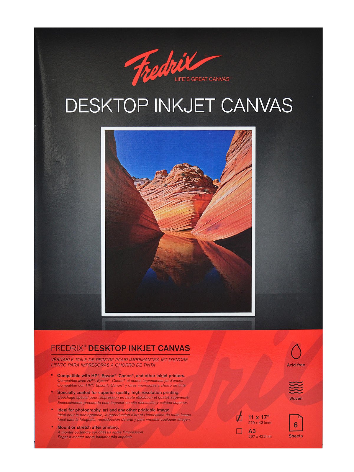 Fredrix - Desktop Inkjet Canvas