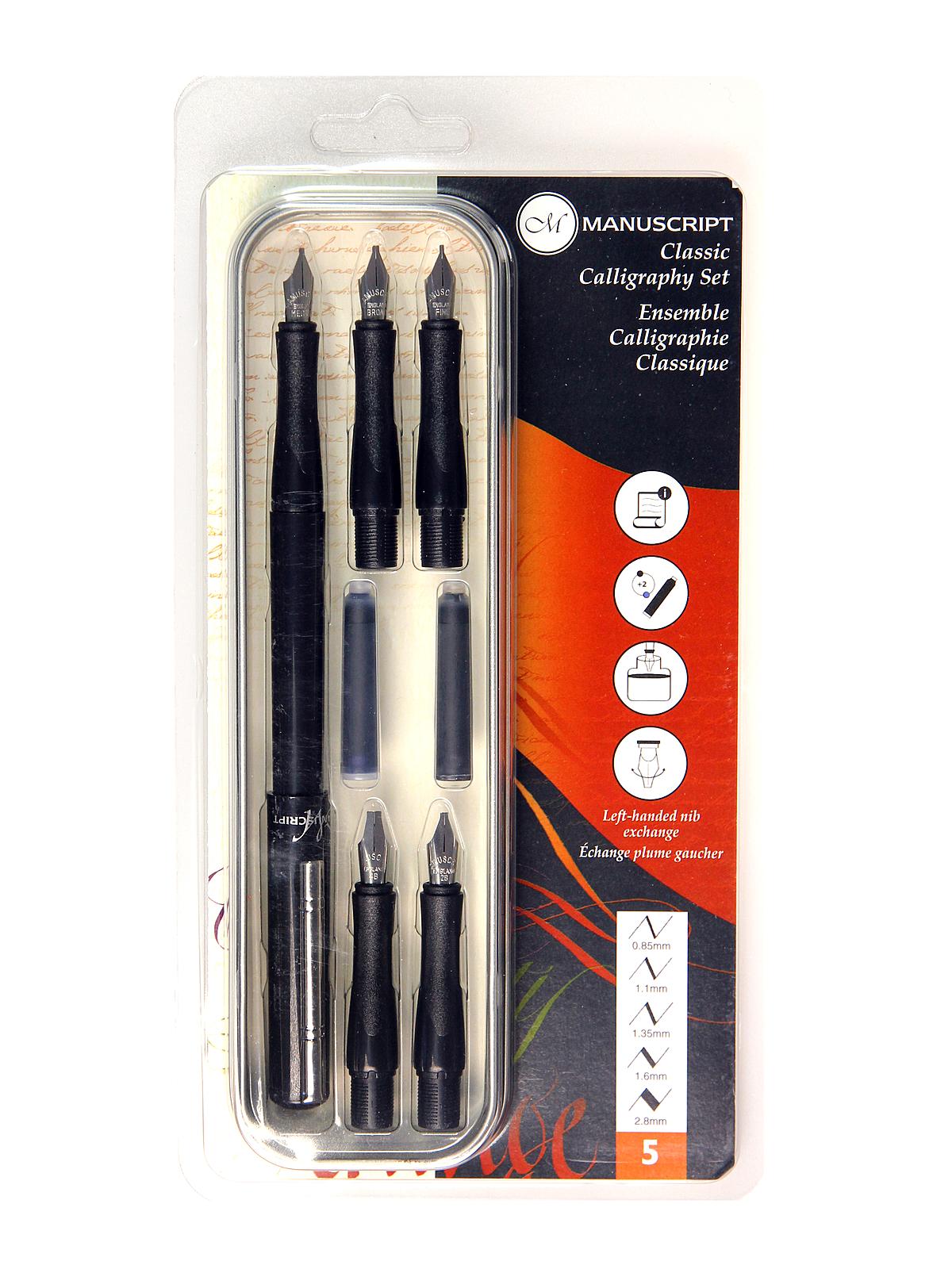 Manuscript 5 Nib Calligraphy Set | MisterArt.com