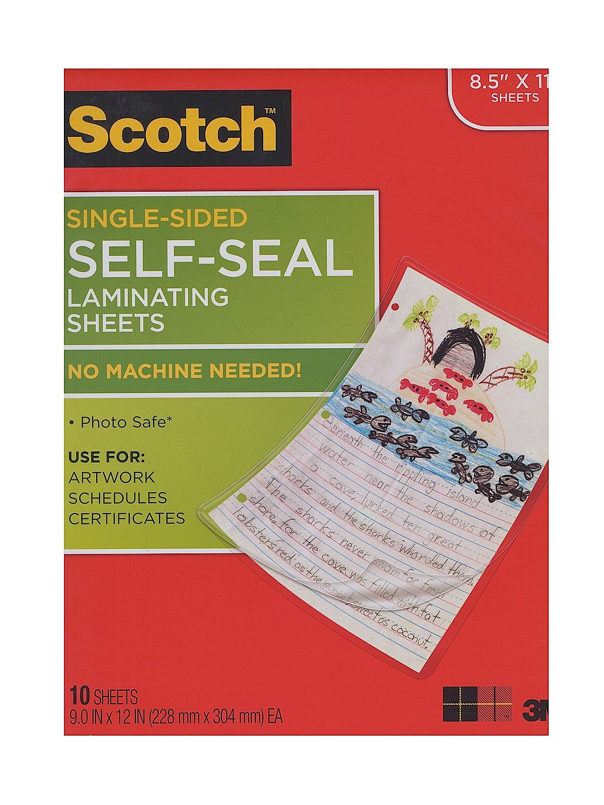 Self-Sealing Laminating Sheets