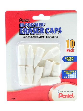 Pentel - Hi-Polymer White Cap Erasers
