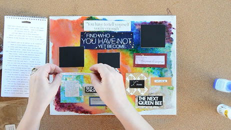 Color-Splash Vision Board, Craft Idea