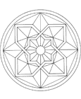 Coloring Page from: Mandala Designs Coloring Book