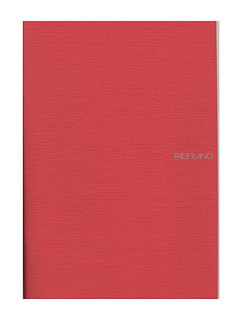 Fabriano - EcoQua Notebooks - Staplebound Grid, Raspberry, 8.25 x 11.7 in.