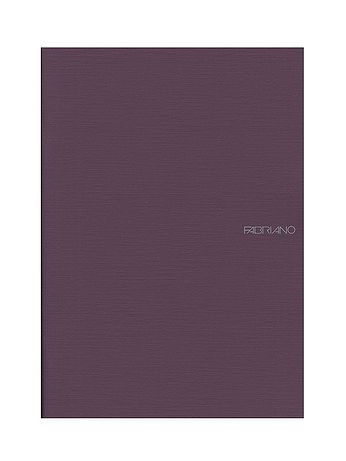 Fabriano - EcoQua Notebooks - Staplebound Grid, Wine, 8.25 x 11.7 in.