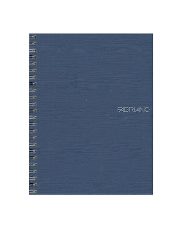 Fabriano - EcoQua Notebooks - Spiral Grid, Turquoise, 5.8 in. x 8.25 in.