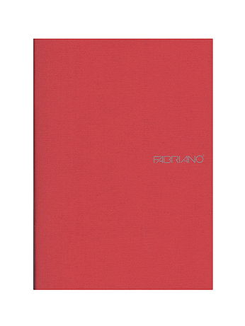 Fabriano - EcoQua Notebooks - Staplebound Blank, Raspberry, 5.8 in. x 8.25 in.