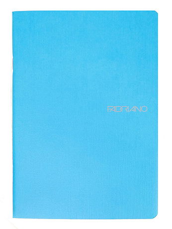 Fabriano - EcoQua Notebooks - Staplebound Blank, Turquoise, 5.8 in. x 8.25 in.