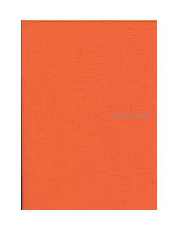 Fabriano - EcoQua Notebooks - Staplebound Blank, Orange, 5.8 in. x 8.25 in.