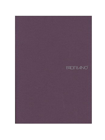 Fabriano - EcoQua Notebooks - Staplebound Blank, Wine, 5.8 in. x 8.25 in.