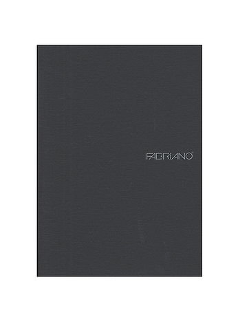 Fabriano - EcoQua Notebooks - Staplebound Blank, Black, 5.8 in. x 8.25 in.