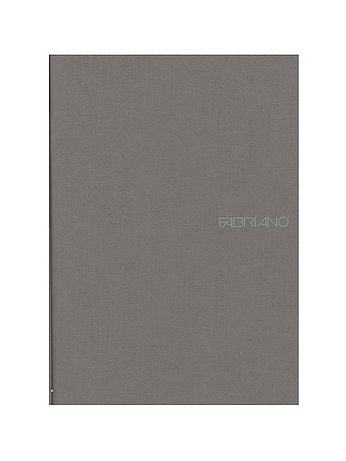 Fabriano - EcoQua Notebooks - Staplebound Blank, Stone, 5.8 in. x 8.25 in.