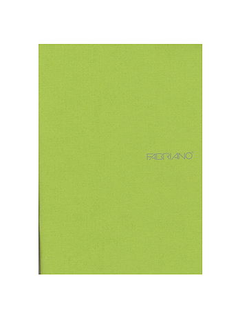 Fabriano - EcoQua Notebooks - Staplebound Blank, Lime, 5.8 in. x 8.25 in.