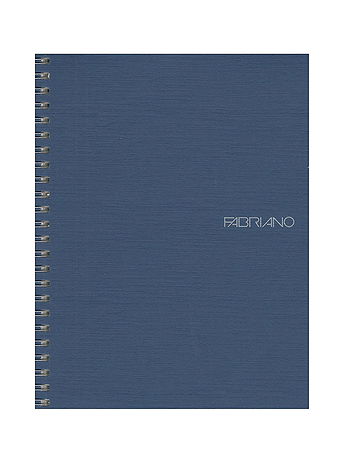 Fabriano - EcoQua Notebooks - Spiral Blank, Turquoise, 5.8 in. x 8.25 in.