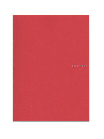 Fabriano - EcoQua Notebooks - Spiral Blank, Raspberry, 8.25 x 11.7 in.