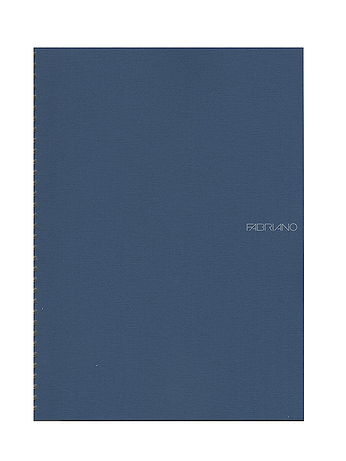 Fabriano - EcoQua Notebooks - Spiral Blank, Turquoise, 8.25 x 11.7 in.