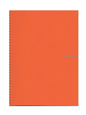 Fabriano - EcoQua Notebooks - Spiral Blank, Orange, 8.25 x 11.7 in.