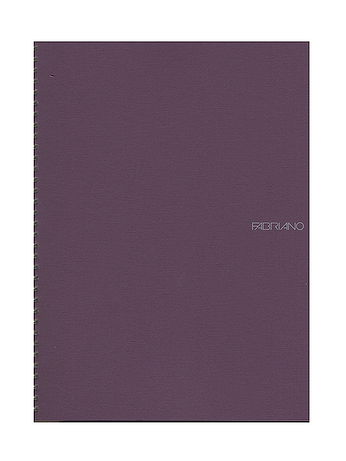 Fabriano - EcoQua Notebooks - Spiral Blank, Wine, 8.25 x 11.7 in.