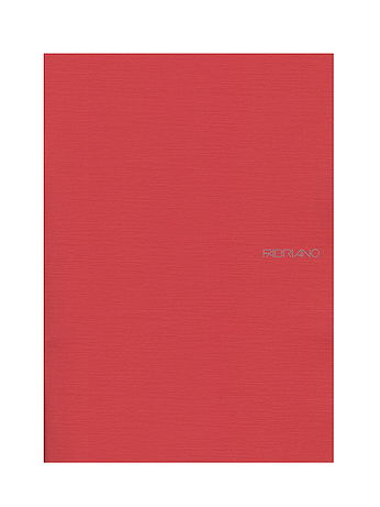 Fabriano - EcoQua Notebooks - Staplebound Blank, Raspberry, 8.25 x 11.7 in.