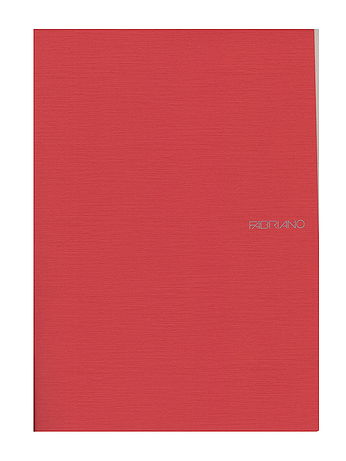 Fabriano - EcoQua Notebooks - Staplebound Lined, Raspberry, 8.25 x 11.7 in.