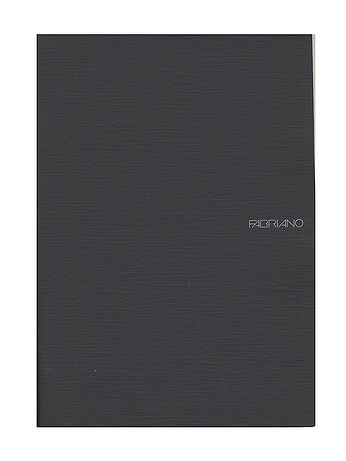 Fabriano - EcoQua Notebooks - Staplebound Lined, Black, 8.25 x 11.7 in.