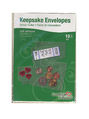 Scrapbook Adhesives - Keepsake Envelopes - Pack of 10