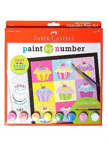 Faber-Castell - Paint by Number Cupcake Pop-Art - Each