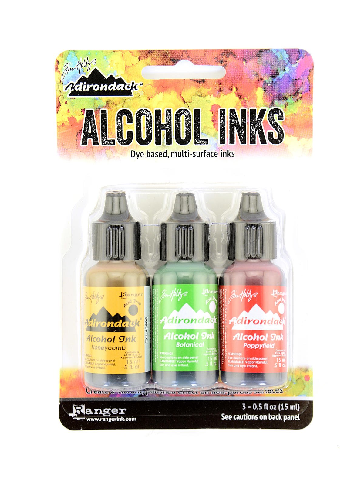 Tim Holtz Alcohol Ink 3 Pack - Orange/Yellow Spectrum