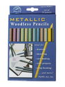 Pacific Arc - Woodless Graphite Drawing Pencil Sets set of 12 metallics