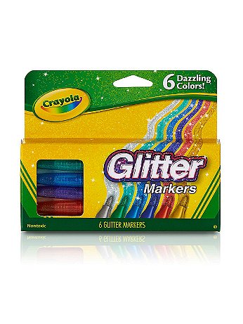 Crayola - Glitter Markers - Pack of 6