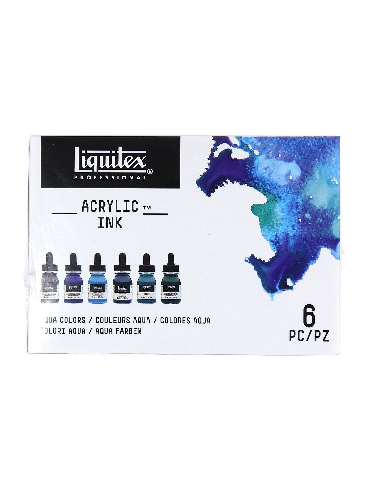 Liquitex Professional Acrylic Ink Set - Metallic Colors, Set of 6