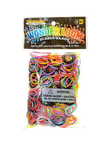 The Beadery Craft Products - Wonder Loom Rubber Bands and Clips - Multicolor, Pack of 600