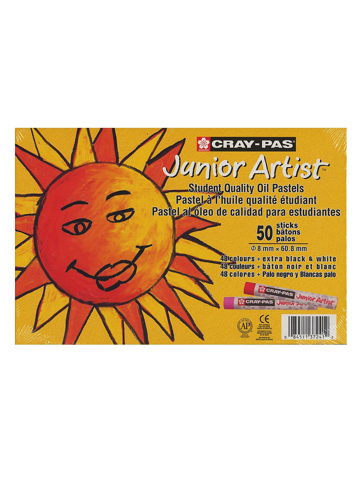 SAKURA Cray-Pas Junior Artist Oil Pastel Set - Soft Oil Pastels for Kids &  Artists - 50