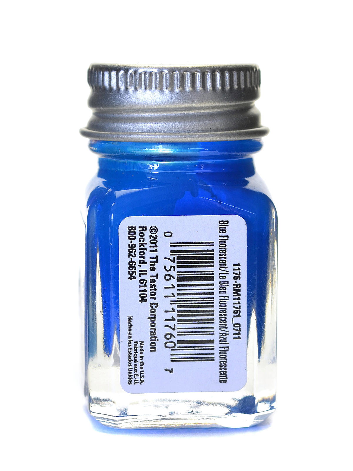 Testors Enamel Paint Open Stock .25oz-Blue Fluorescent - Crazy Model Trains