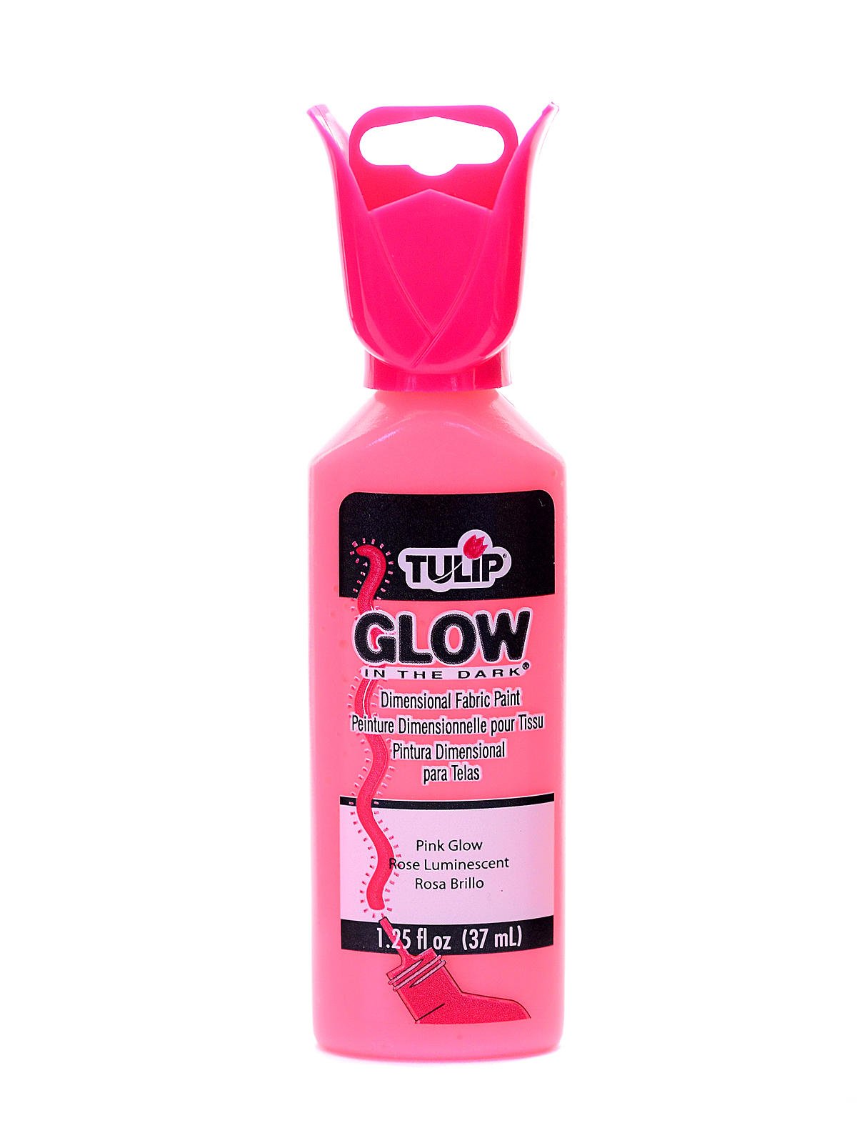 Tulip Dimensional Fabric Paint 4oz Glow Pink